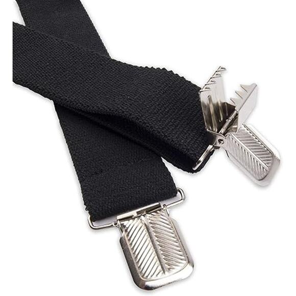 Dickies Men's 1 1/2 inch Solid Straight Clip Adjustable X Back Suspender - Picture 2 of 5